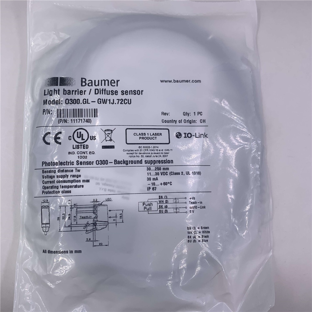 โอ300.GL-11171740 โอ300.GL-GW1J.72CU photoelectric switch แท้