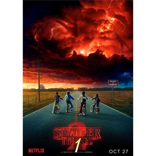 โปสเตอร์ภาพยนตร์ Stranger Things Season 2 สีขาว สําหรับตกแต่งบ้าน