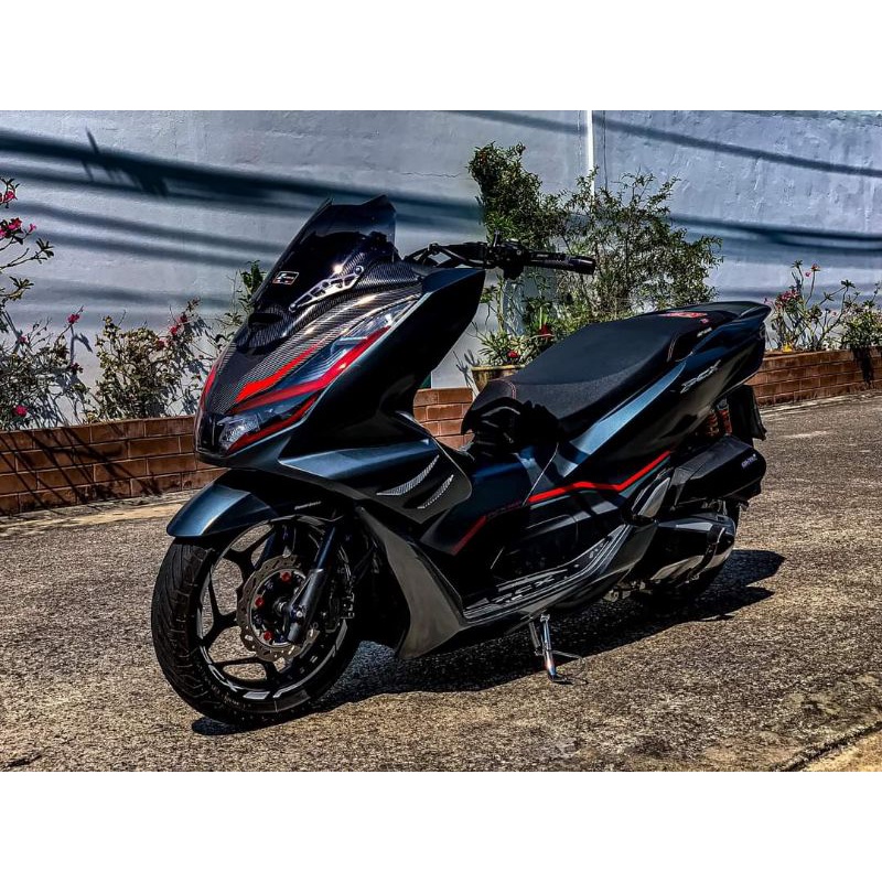 ชุดสติกเกอร์ pcx160 ชุดข้างสีแดง