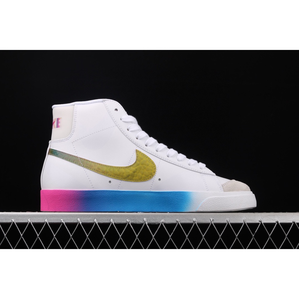 nike blazer mid 77 neon yellow