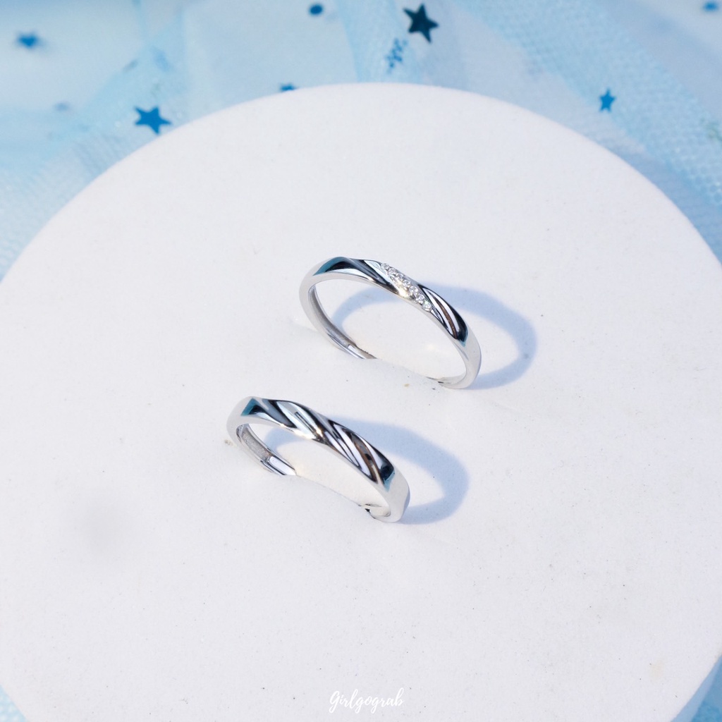 Girlgograb ~ แหวนคู่เงินแท้ รุ่น Lover อ่านรายละเอียดก่อนสั่งซื้อ