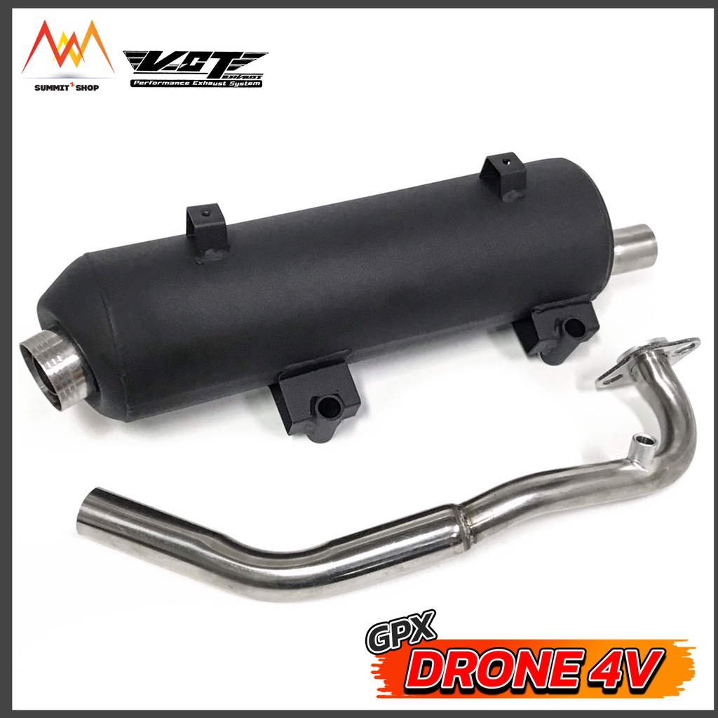 ท่อผ่าหมก GPX Drone มีให้เลือก 2 รุ่น 2,4 วาล์ว [VCT มีมอก. 341-2543 ใบอนุญาตเลขที่ ท4499-67/341