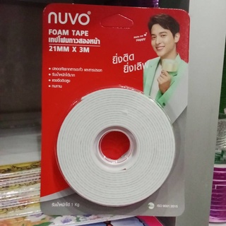 NUVO เทปโฟมกาว2หน้า ขนาด 21mm×3m