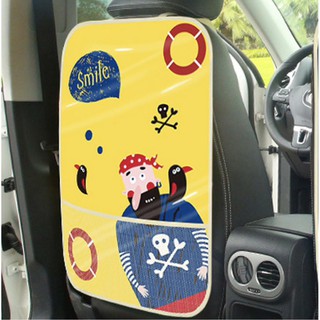 แผ่นรองกันเลอะ ใส่ของ หลังเบาะรถยนต์ ลายการ์ตูน Cartoon Car Back Seat Protector