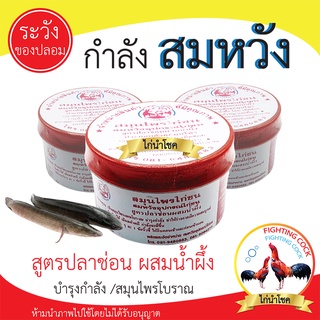 พร้อมส่ง!!! กำลังไก่ชนสมหวัง / สมุนไพรไก่ชน_กำลังไก่ชน / สูตรปลาช่อนผสมน้ำผึ้ง / ของแท้100%