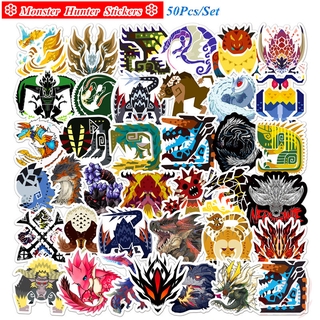 ❉ Monster Hunter Series 02 สติ๊กเกอร์ ❉ 50Pcs/Set Anime Games DIY Fashion Waterproof Decals Doodle สติ๊กเกอร์