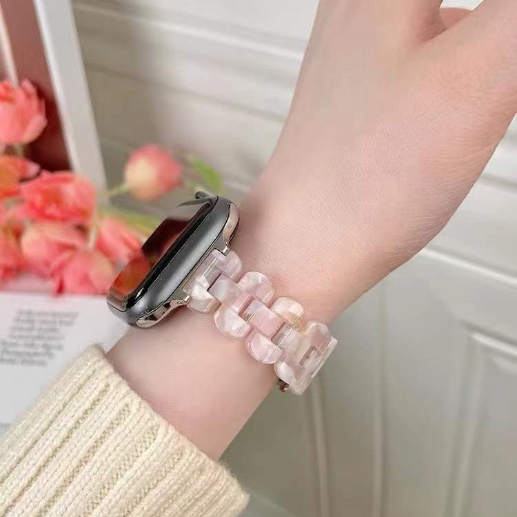 พร้อมส่ง สายนาฬิกา เส้นเล็กเรซิ่นหินอ่อน Smartwatch 7 6 SE 5 4 3 ขนาด 38/40/41mm 42/44/45mm
