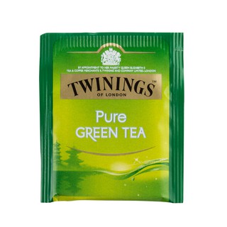 ชาอังกฤษ Pure Green 2 กรัม (กล่อง25ซอง) ทไวนิงส์ English tea, Pure Green 2 grams (box 25 sachets) Twinings