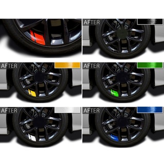 Edb* สติกเกอร์เทปสะท้อนแสง ลายทาง สําหรับติดขอบล้อรถยนต์