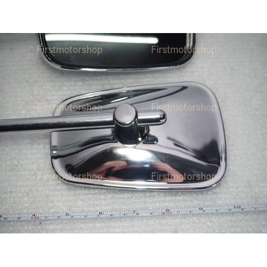 กระจกรถมอเตอร์ไซค์ BN400 Kawasaki ทรงเดิม ติดรถ โลหะชุบเงา แท้เบิกห้าง เกลียว10mm เกลียวตาม+ตามเข็ม Firstmotorshop ราคา ถูกที่สุด ดีลบีเคเค แกลเลอรีภาพที่ 2