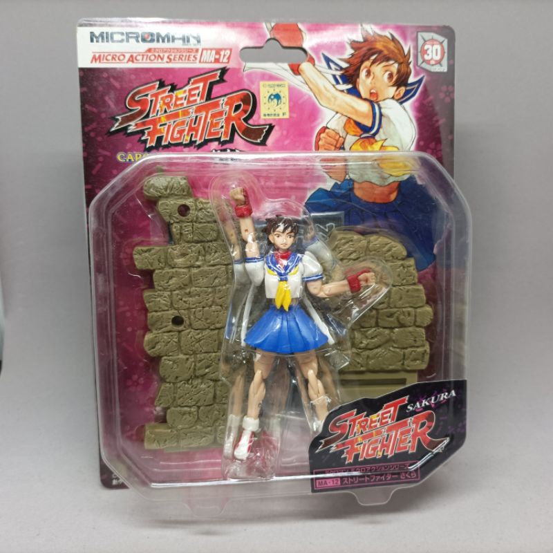 (New)(มือ1) Streetfighter Sakura Figure | Microman | Micro Action figure | สินค้าแท้ ของใหม่