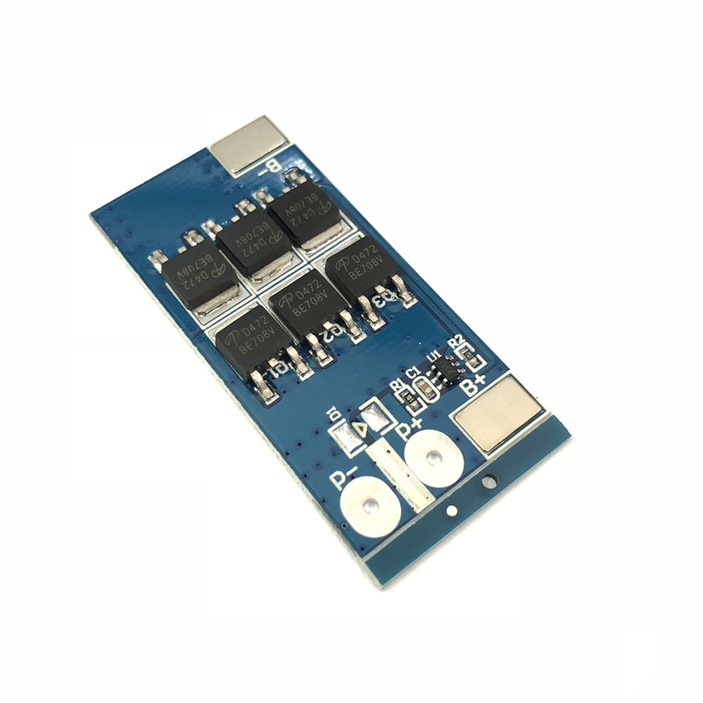 บอร์ดป้องกันแบตเตอรี่ลิเธียมเหล็ก ฟอสเฟต 1S 3.2V 25A lifepo4 1 เซลล์ 3.6V ป้องกันการชาร์จไฟเกิน