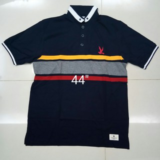 เสื้อโปโลสีกรมท่า อก 44