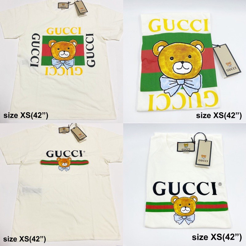 Gucci x Kai t-shirt size xs unisex เสื้อ กุชชี่ หมี ของแท้ ส่งฟรี EMS ทั้งร้าน