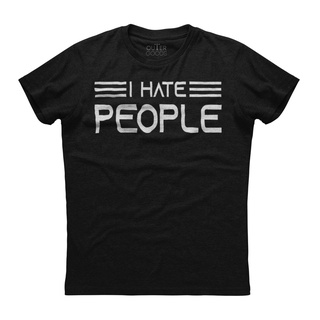 เสื้อยืดผ้าฝ้าย 100% พิมพ์ลาย I Hate People Joke Sarcastic Family Nice สําหรับครอบครัว