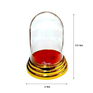 ครอบพระอคิลิค ครอบกลมจิ๋ว ขนาดภายนอก 4x5.5 cm ขนาดภายใน 2.8 x 3.8 cm No.1
