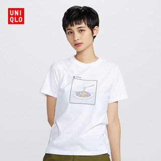 เสื้อยืดแขนสั้น พิมพ์ลาย Gudelios สําหรับผู้หญิง 427249 Uniqlo Uniqlo