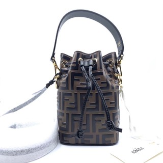 Fendi Mini Mon Tresor in Brown FF