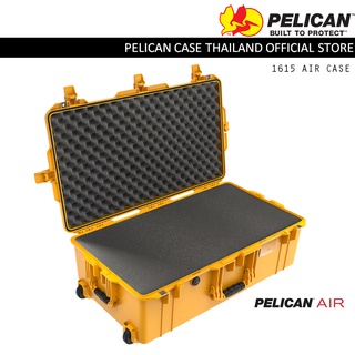 Pelican 1615 Air case with Foam - Yellow - กันน้ำกันกระเเทกมีล้อลาก ‼️กรุงเทพฯ ส่งดว่น 1 ชั้วโมง‼️