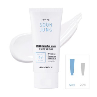 [สินค้าเกาหลีของแท้100%_พร้อมส่ง] Etude  SoonJung Mild Defence Sun Cream (50ml.)