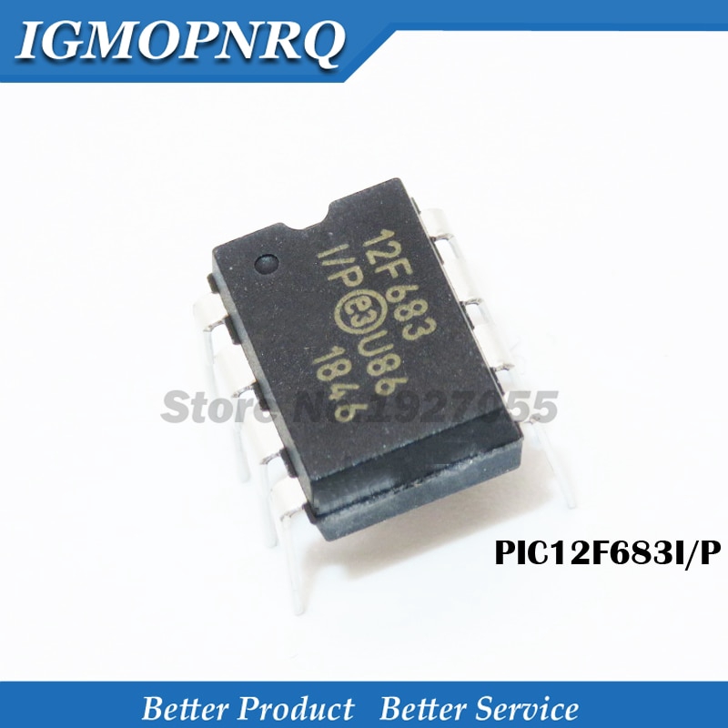 2PCS PIC12F683-I/P PIC12F683 12F683 DIP-8 12F683-I/P NEW