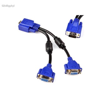 สาย y vga Splitter cable 1ออก2  black