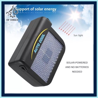 Solar Auto Cool Car Fan พัดลมระบายความร้อนในรถยนต์ขณะจอดตากแดด-พลังงานแสงอาทิตย์-พัดลมติดกระจกรถระบายลมร้อน