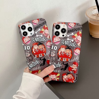 ✨ส่งเชือกเส้นเล็ก✨เคสไอโฟน14 Pro Max 13 12 11 เคส for iPhone 14พลัส การ์ตูน สแลมดังค์ พกง่ายๆ การป้องกันการตก Case