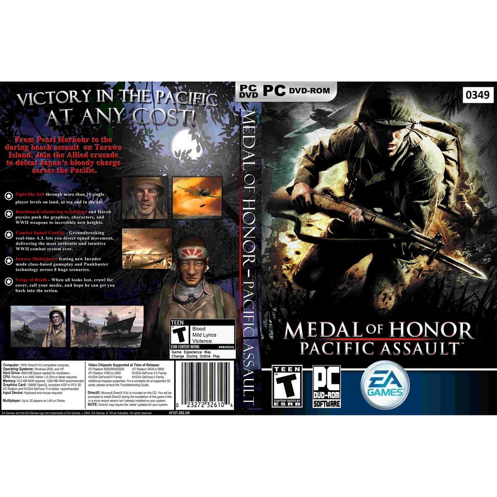 (ดีวีดี PC) Medal Of Honor Pacific Assault