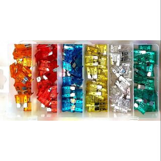 ฟิวส์รถ ชุดฟิวส์ 120pc car fuse assortment