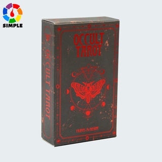 78Card Occult Tarot English Version Oracle Divination Fate Game Deck Table Board Games Playing Card全