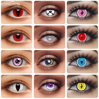 Eyeshare คอนแทคเลนส์คอสเพลย์ สีฟ้า สีแดง 1 คู่ = 2 ชิ้น