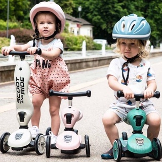 [รับประกัน2ปี]Scoot &amp; Ride Highway Kick 1 สกู๊ตเตอร์ และ รถขาไถ 2In1 (Balance Bike) ใช่ฝึกทักษะทรงตัว ของแท้รับประกัน2ปี