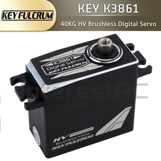 Key FULCRUM K3861 เซอร์โวโลหะ กันน้ํา แรงดันสูง ไร้แปรงถ่าน 40 กก. สําหรับโมเดลรถบังคับ