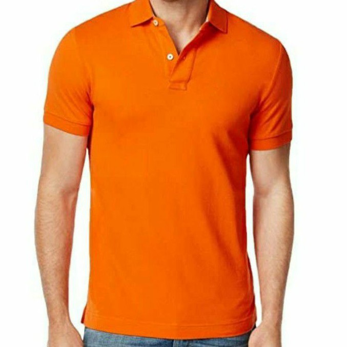 ORANGE POLO SHIRT - ORANGE PLAIN POLO - ORANGE POLO - PLAIN ORANGE POLO SHIRT