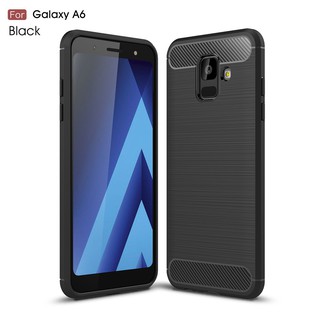 เคส Phone Case Samsung Galaxy A6 คาร์บอนไฟเบอร์ เคสอ่อนนุ่ม โทรศัพท์ กรณี