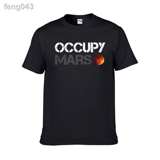 ﹉☸หน้ากาก elon musk occupy mars Peripheral t-Shirt tesla space x