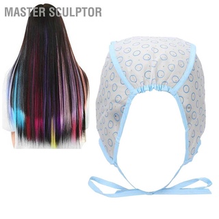 Master Sculptor Professional Hair Highlights Cap Set Reusable Staining Plastic Salon Highlight Tool