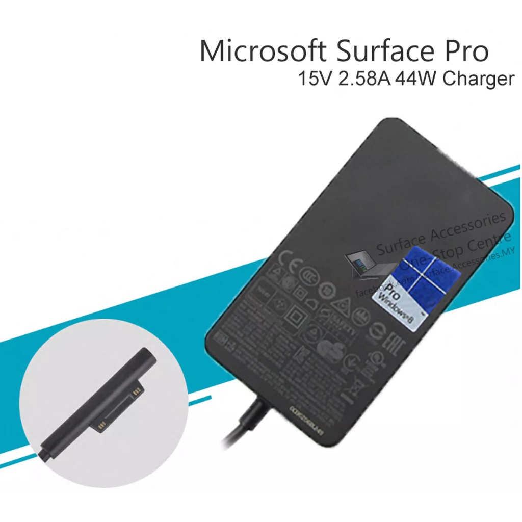 ∏❀Original Microsoft Surface Pro 3 4 5 6 7 Charger AC Adapter Power Brick for Surface Go Pro X Laptop Book 36W 44W 65W