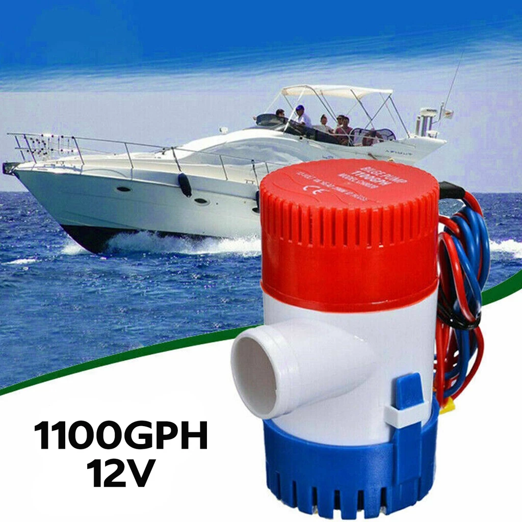 🔔ยอดขายอันดับ1 ปั๊มจุ่ม รุ่นพิเศษ น้ำท้องเรือ DC 1100GPH 12V ไดโว่ ปั๊มแช่ ไดโว่อลูมิเนียม ปั๊มน้ำ โซล่าเซลล์