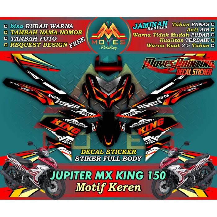 Mx king 150 สติ๊กเกอร์ variations-decal mx king 150 variations-striping mx king 150 variations