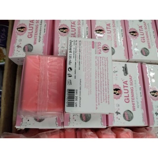 Gluta Whitening Soap By Pink Angle 135g. สบู่กลูต้าพิ้งแองเจิ้ลแท้ 100%