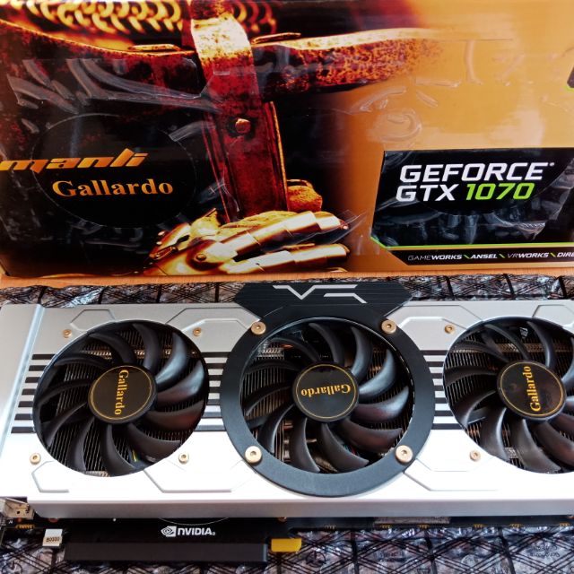 Manli Gallardo Geforce GTX 1070 8GB มือสอง ประกันหมด 8/2020