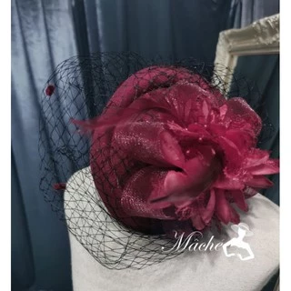 SETN009กิ๊บหมวก ผู้ดีอังกฤษ fascinator​ สไตส์คุณหนูผู้ดีอังกฤษ​ กิ๊บหมวก
