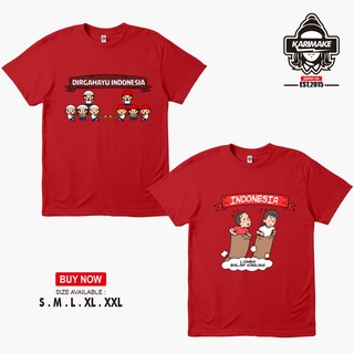 เสื้อยืด พิมพ์ลาย Karimake DIRGAHAYU INDONESIA Independencent สําหรับการเรียนรู้S-5XL