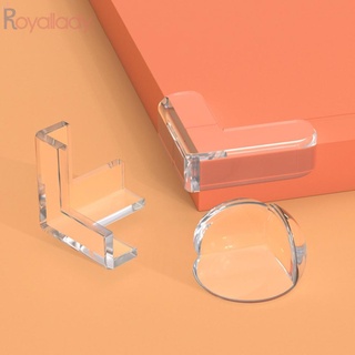 #ROYALLADY#4pc PVC Clear Rubber Furniture Corner edge covers Table Cushion Guard Protector Baby Safety