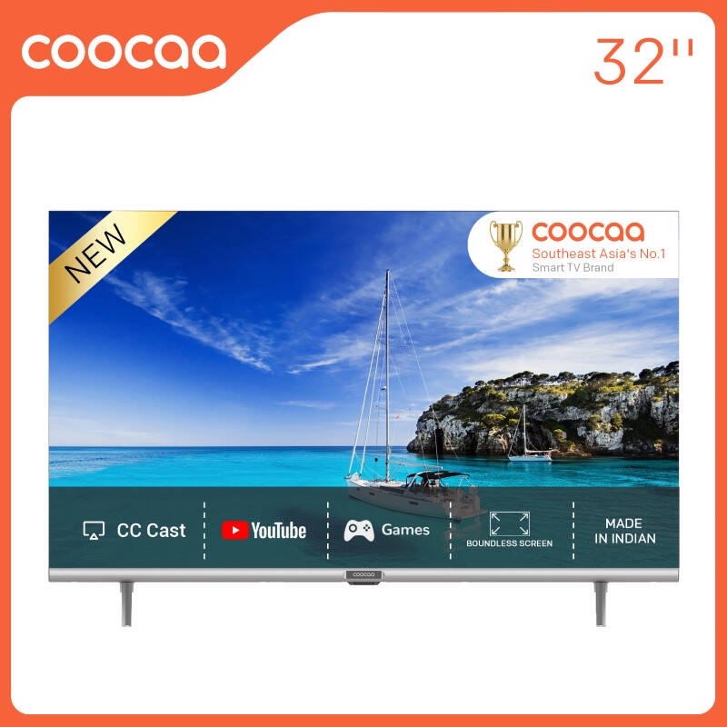 ส่งฟรี Coocaa ทีวี 32 นิ้ว รุ่น 32S3U Smart TV HD YOUTUBE NETFLIX รับประกันศูนย์ 1 ปี มีของพร้อมส่ง