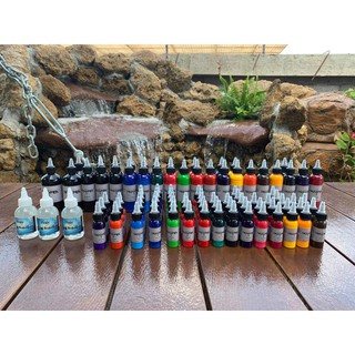 สีสักแท้ สีดี สีทรูเปอร์TROOPER ขนาด 1oz. ราคาต่อ1ขวด tattoo ink