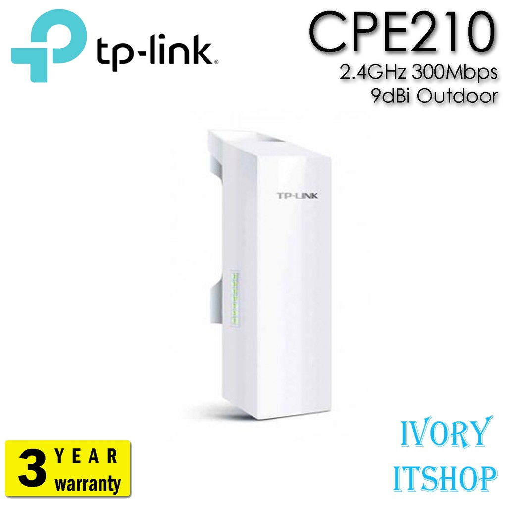 TP-LINK CPE210 2.4GHz 300Mbps 9dBi Outdoor CPE