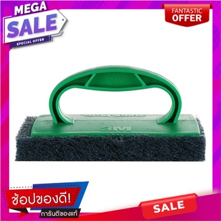 แปรงขัดพื้นใยขัด SCOTCH-BRITE 6 นิ้ว สีเขียว แปรงทำความสะอาด SCRUB BRUSH SCOTCH-BRITE 6IN GREEN อุปกรณ์ทำความสะอาด